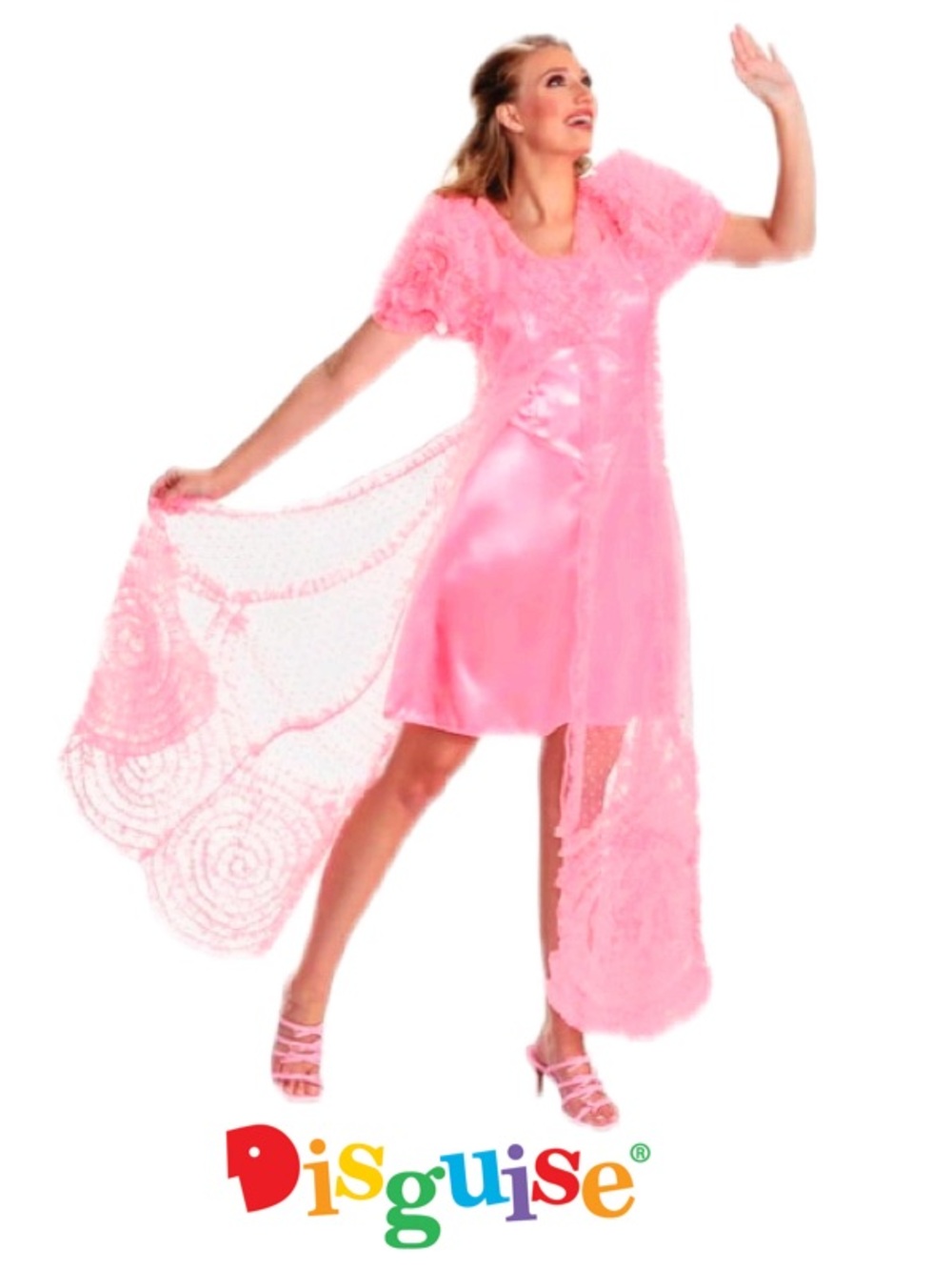 DISGUISE Deluxe Wicked Glinda Popular Dress Costume Adult Size Large 12-14